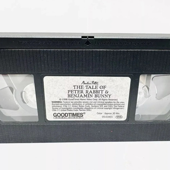 The Tale of Peter Rabbit & Benjamin Bunny VHS Home Video Tape Clamshell Case - Picture 8 of 9